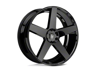 Status Empire Gloss Black Wheel; 22x9.5 (18-24 Jeep Wrangler JL)