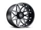 Tuff A.T. T3B Gloss Black with Milled Spokes Wheel; 24x14 (18-24 Jeep Wrangler JL)