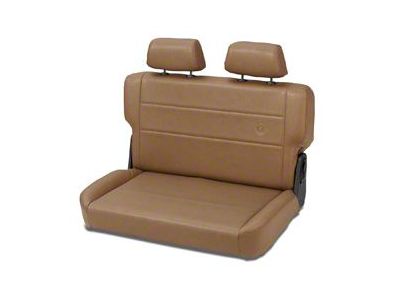 Bestop Trailmax II Fold and Tumble Rear Bench Seat; Spice (76-95 Jeep CJ5, CJ7 & Wrangler YJ)
