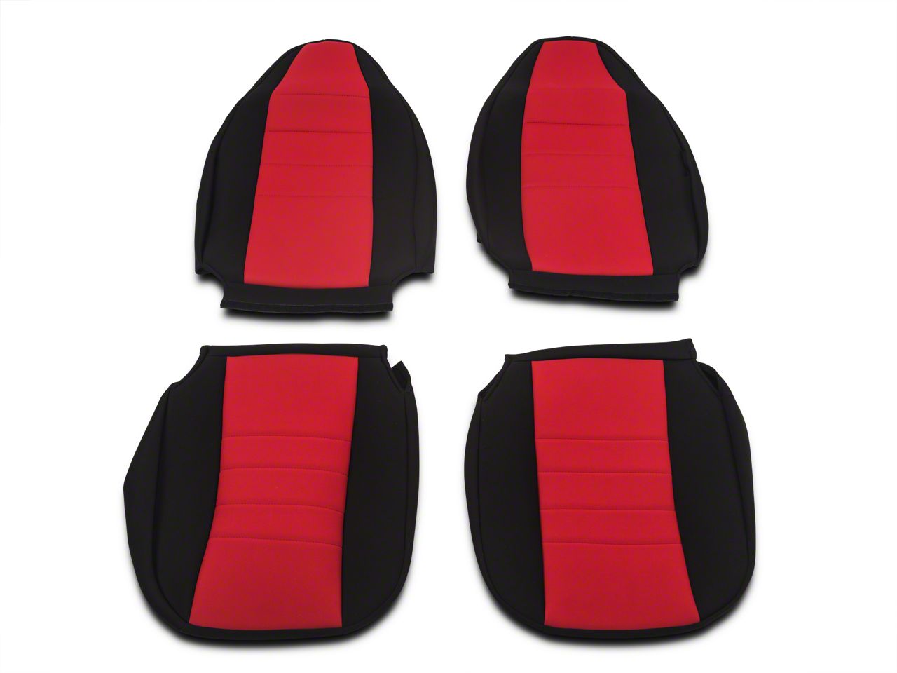 Rugged Ridge Jeep Wrangler Neoprene Front Seat Covers Red 13210.53 (97-02  Jeep Wrangler TJ)