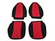 Rugged Ridge Neoprene Front Seat Covers; Black/Red (97-02 Jeep Wrangler TJ)