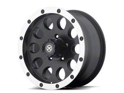 ATX Series Slot Satin Black with Machined Face Wheel; 18x9 (07-18 Jeep Wrangler JK)