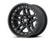 ATX Series Cornice Textured Black Wheel; 18x9 (07-18 Jeep Wrangler JK)