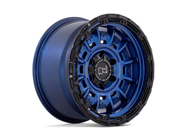 Black Rhino Legion Cobalt Blue with Black Lip Wheel; 17x9 (07-18 Jeep Wrangler JK)