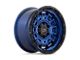 Black Rhino Legion Cobalt Blue with Black Lip Wheel; 17x9 (18-24 Jeep Wrangler JL)