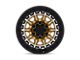 Black Rhino Tusk Matte Gold with Machined Ring Wheel; 17x8.5 (18-24 Jeep Wrangler JL)