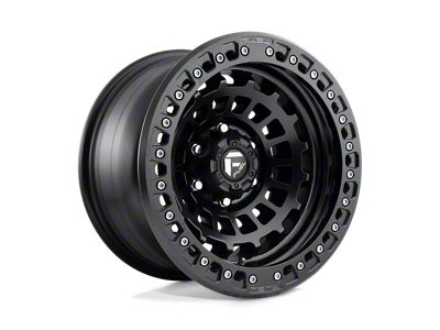 Fuel Wheels Zephyr Beadlock Matte Black Wheel; 17x9 (07-18 Jeep Wrangler JK)