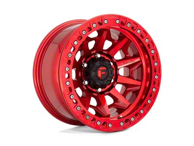 Fuel Wheels Covert Beadlock Candy Red Wheel; 17x9 (18-24 Jeep Wrangler JL)