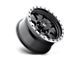Fuel Wheels Trophy Matte Black with Gunmetal Ring Wheel; 18x10 (07-18 Jeep Wrangler JK)