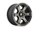 Fuel Wheels Beast Matte Black Double Dark Tint Wheel; 17x10 (07-18 Jeep Wrangler JK)