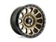 Fuel Wheels Vector Matte Bronze with Black Bead Ring Wheel; 17x9 (07-18 Jeep Wrangler JK)