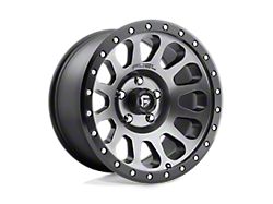 Fuel Wheels Vector Matte Gunmetal with Black Bead Ring Wheel; 17x9 (18-24 Jeep Wrangler JL)