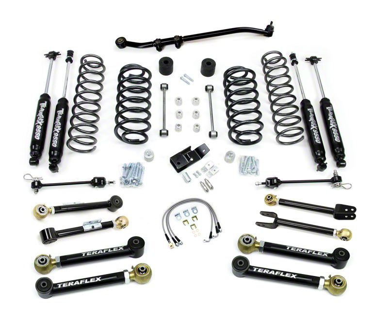 Teraflex Jeep Wrangler 4 in. Lift Kit w/ Shocks 1456452 (9706 Jeep