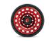 Fuel Wheels Zephyr Candy Red with Black Bead Ring Wheel; 18x9 (07-18 Jeep Wrangler JK)