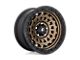 Fuel Wheels Zephyr Matte Bronze with Black Bead Ring Wheel; 17x9 (07-18 Jeep Wrangler JK)