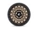 Fuel Wheels Zephyr Matte Bronze with Black Bead Ring Wheel; 17x9 (18-24 Jeep Wrangler JL)