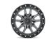 Fuel Wheels Rebel Matte Gunmetal with Black Bead Ring Wheel; 17x9 (07-18 Jeep Wrangler JK)