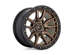 Fuel Wheels Rebel Matte Bronze with Black Bead Ring Wheel; 17x9; -12mm Offset (18-26 Jeep Wrangler JL)