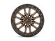 Fuel Wheels Rebel Matte Bronze with Black Bead Ring Wheel; 20x10 (18-24 Jeep Wrangler JL)