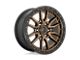 Fuel Wheels Rebel Matte Bronze with Black Bead Ring Wheel; 20x9 (07-18 Jeep Wrangler JK)