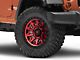 Fuel Wheels Covert Candy Red with Black Bead Ring Wheel; 20x9 (07-18 Jeep Wrangler JK)