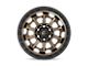 Fuel Wheels Covert Matte Bronze with Black Bead Ring Wheel; 15x8 (76-86 Jeep CJ7)