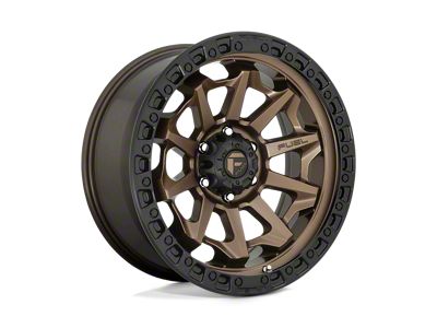 Fuel Wheels Covert Matte Bronze with Black Bead Ring Wheel; 18x9 (18-24 Jeep Wrangler JL)