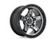 Fuel Wheels Kicker Matte Gunmetal with Black Bead Ring Wheel; 17x9 (18-24 Jeep Wrangler JL)