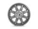 Fuel Wheels Rogue Platinum Brushed Gunmetal with Tinted Clear Wheel; 20x10 (07-18 Jeep Wrangler JK)