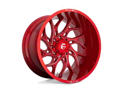 Fuel Wheels Runner Candy Red Milled Wheel; 22x10 (07-18 Jeep Wrangler JK)
