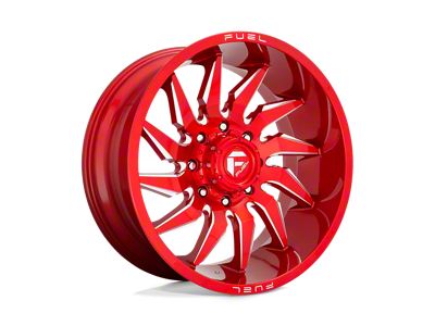 Fuel Wheels Saber Candy Red Milled Wheel; 22x10 (07-18 Jeep Wrangler JK)
