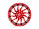 Fuel Wheels Saber Candy Red Milled Wheel; 24x12 (07-18 Jeep Wrangler JK)