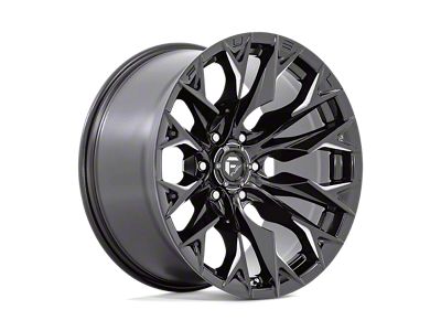 Fuel Wheels Flame Gloss Black Milled Wheel; 24x12 (18-24 Jeep Wrangler JL)