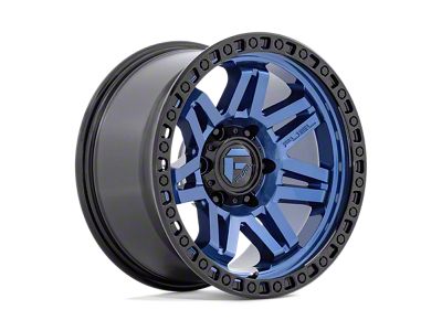 Fuel Wheels Syndicate Dark Blue with Black Ring Wheel; 17x9 (18-24 Jeep Wrangler JL)