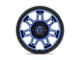 Fuel Wheels Syndicate Dark Blue with Black Ring Wheel; 17x9 (07-18 Jeep Wrangler JK)