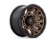 Fuel Wheels Traction Matte Bronze with Black Ring Wheel; 17x9 (07-18 Jeep Wrangler JK)