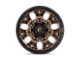 Fuel Wheels Traction Matte Bronze with Black Ring Wheel; 17x9 (18-24 Jeep Wrangler JL)