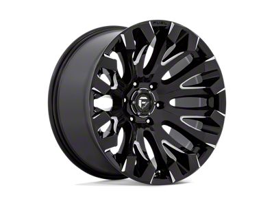 Fuel Wheels Quake Gloss Black Milled Wheel; 18x9 (07-18 Jeep Wrangler JK)