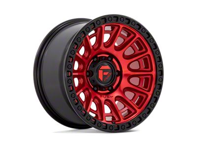 Fuel Wheels Cycle Candy Red with Black Ring Wheel; 20x9 (18-24 Jeep Wrangler JL)