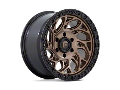 Fuel Wheels Runner OR Bronze with Black Ring Wheel; 17x9 (20-24 Jeep Gladiator JT)