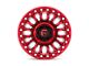 Fuel Wheels Rincon Beadlock Candy Red Wheel; 17x9 (18-24 Jeep Wrangler JL)