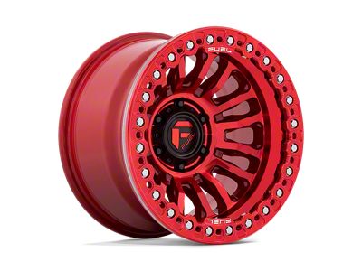 Fuel Wheels Rincon Beadlock Candy Red Wheel; 20x10 (18-24 Jeep Wrangler JL)