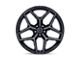 Fuel Wheels Flux Gloss Black Brushed Face with Gray Tint Wheel; 17x9 (99-04 Jeep Grand Cherokee WJ)