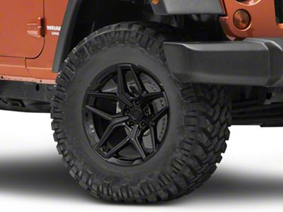 Fuel Wheels Flux Gloss Black Wheel; 17x9 (20-24 Jeep Gladiator JT)
