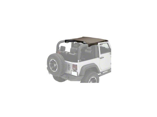 Rugged Ridge Pocket Brief Soft Top; Khaki Diamond (10-18 Jeep Wrangler JK 2-Door)