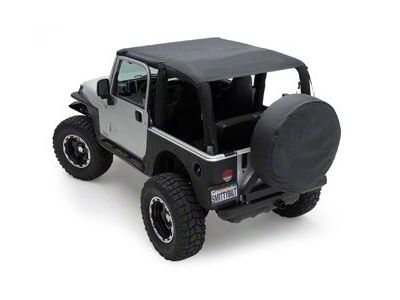 Smittybilt Extended Brief Top; Black Diamond (04-06 Jeep Wrangler TJ Unlimited)