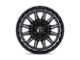 Fuel Wheels Piston Matte Gunmetal with Gloss Black Lip Wheel; 17x9 (18-24 Jeep Wrangler JL)