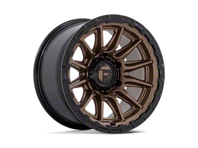 Fuel Wheels Piston Matte Bronze with Gloss Black Lip Wheel; 17x9 (07-18 Jeep Wrangler JK)