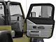Bestop Upper Door Sliders for Factory Soft Top; Black Diamond (97-06 Jeep Wrangler TJ)