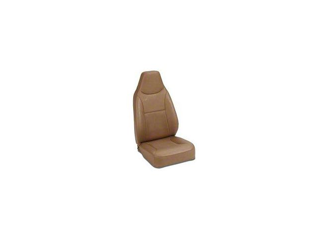 Bestop Trailmax II Standard Fixed High-Back Position Front Bucket Seat; Spice (76-06 Jeep CJ5, CJ7, Wrangler YJ & TJ)
